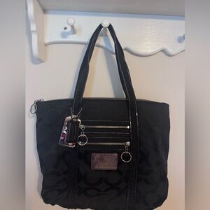 COACH Poppy Op Art Glam Tote